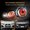 LED Car Dynamic Devil Eyes Lights 12-36V Dynamic Car Headlights Universal Car Devil Eyes Headlight Retrofit Kit Auto Accessories