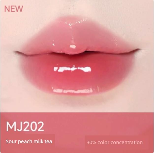 Aztk Lip Jelly Weightless Water Wave Solid Lip Gloss Non-Stick Cup Film-Forming Lip Glaze Pseudo-No-Makeup Mirror Water Gloss for Student Girls