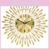 Modern Iron Art Wall Clock With Silent Sweep Movement For Living Room Decor