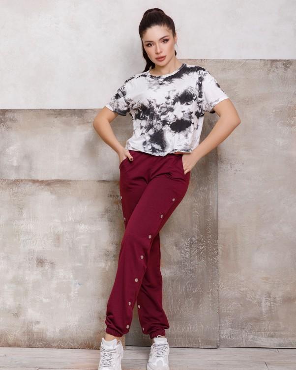 Трикотажные брюки с заклепками ISSA Plus