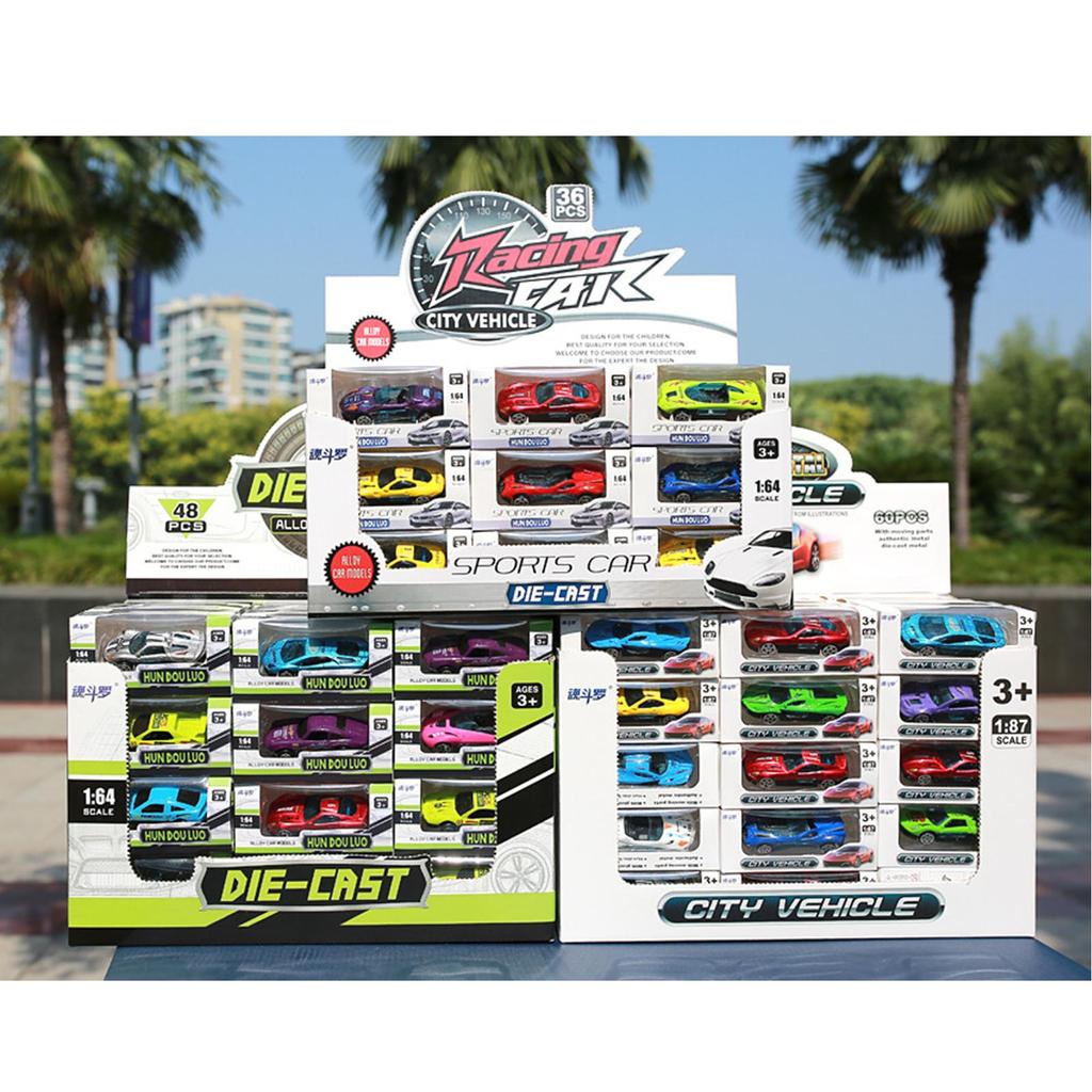 Модель автомобиля из сплава 60 шт.