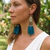 Tassel Boho Long Tassel Earring Geometric Hanging Drop Earrings Ethnic Style Beaded Earring  Party