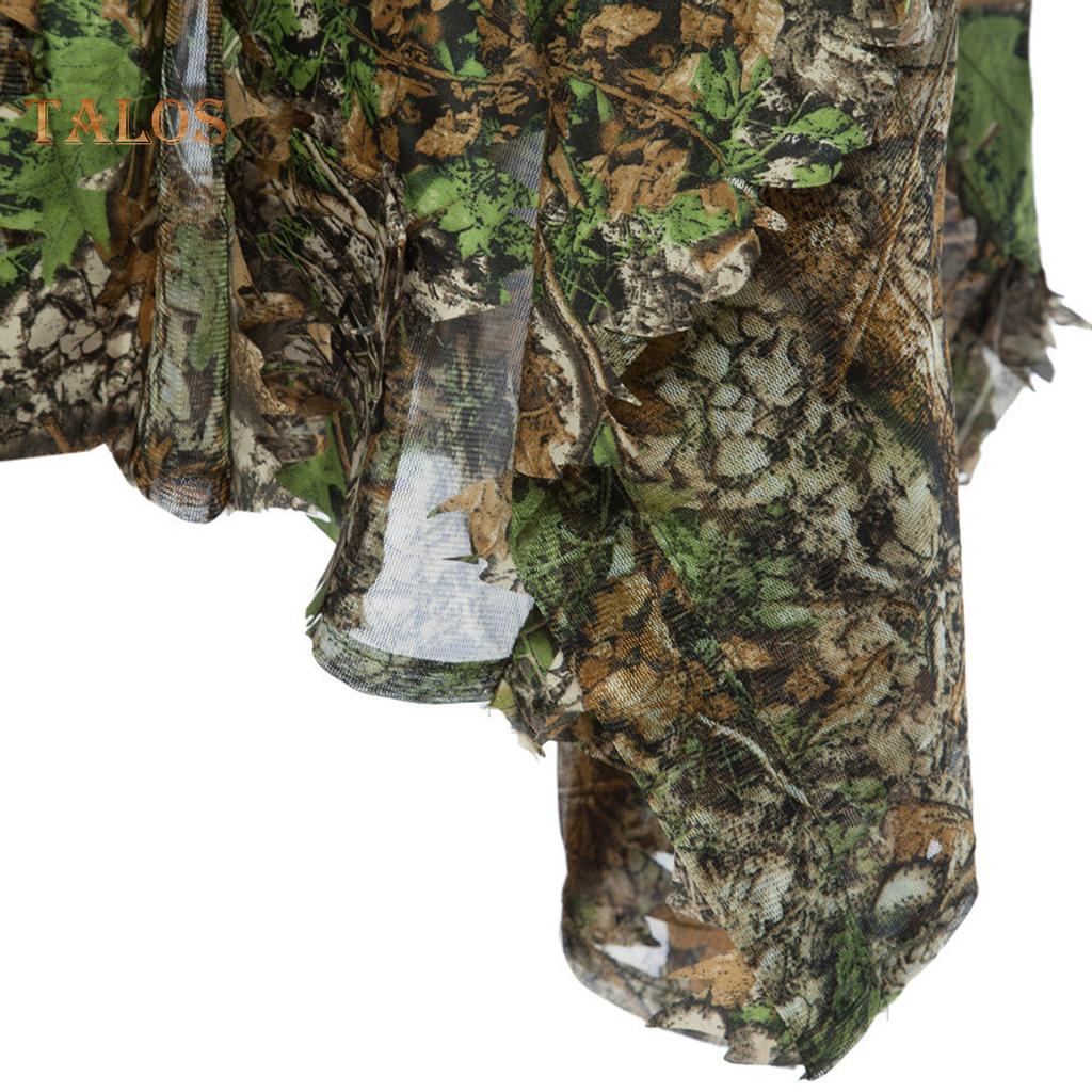 TE Hunting Clothes 3D Maple Leaf Sniper Coat Bionic Camouflage Clothing Jacket for Shooting