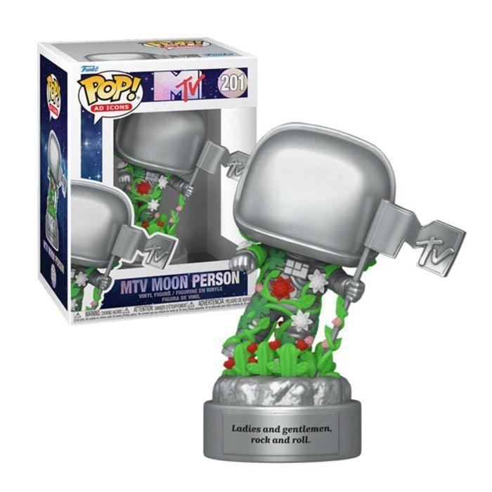 Figurine POP! Ad Moon Person 9 cm - FUNKO - MTV 40th - Noir - Mixte - A partir de 3 ans