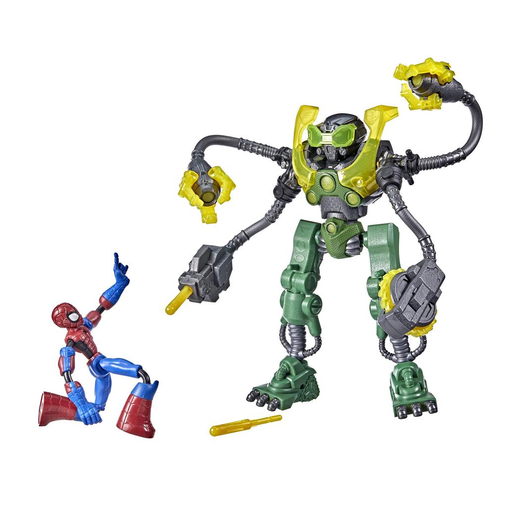 Marvel Spider Man Bend And Flex Spider Man Vs Ock Bot -