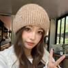 Новые осенние и зимние шапки, женские вязаные шерстяные шапки, зимние теплые студенческие пуловеры
