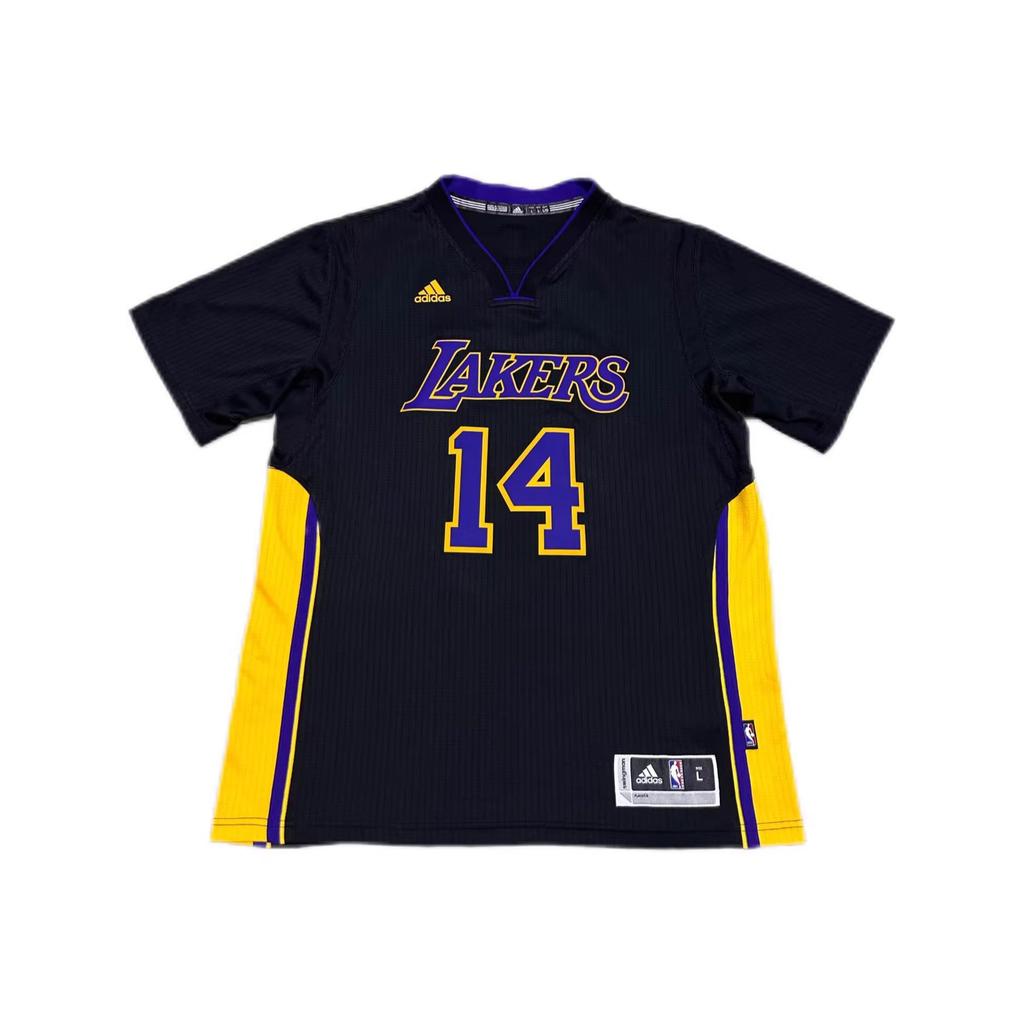 Adidas NBA Lakers 14 Hollywood Night Ingram V-Neck Fashion Breathable Short Sleeve Basketball Jersey Unisex Jersey 7470A-3LG-K93267