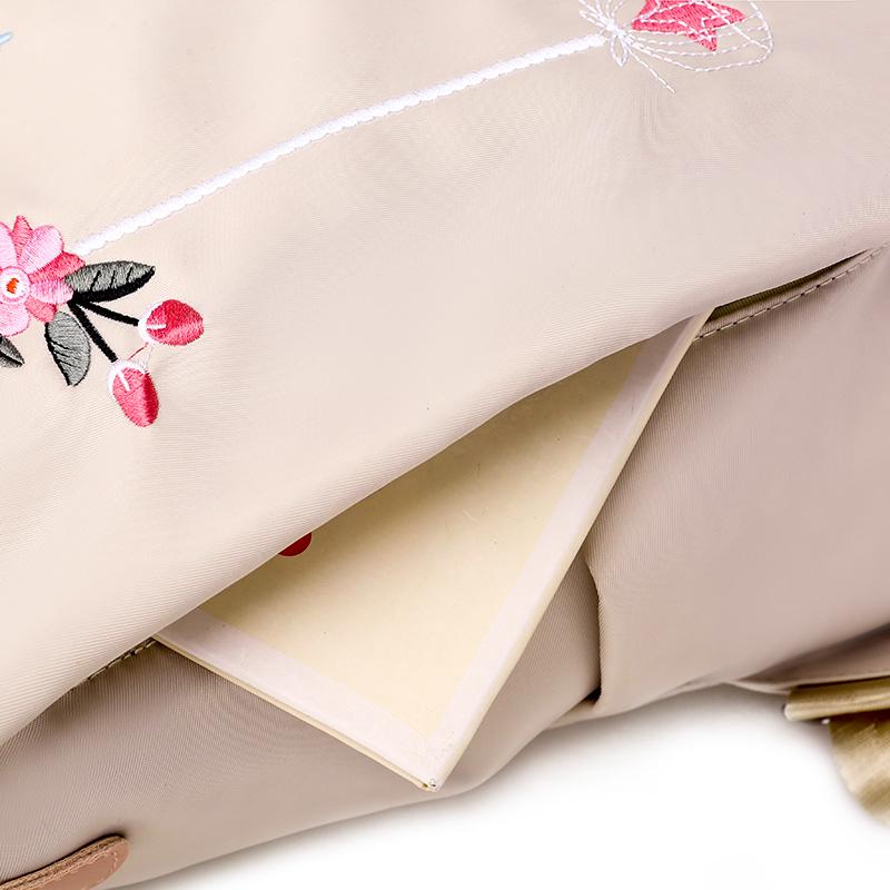 Водонепроницаемый оксфордский женский рюкзак, модные противоугонные женские рюкзаки, школьная сумка с вышивкой, высококачественный рюкзак большой вместимости