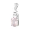 Silver Pendant with Rose Quartz 1.27ct (2124276)