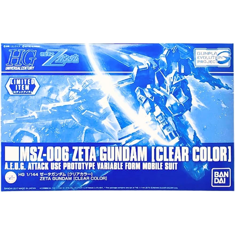HG Zeta Gundam Прозрачный Цвет 1/144 Масштаб Модель Мобильный Костюм Z Gundam Коллекционная Модель-Конструктор