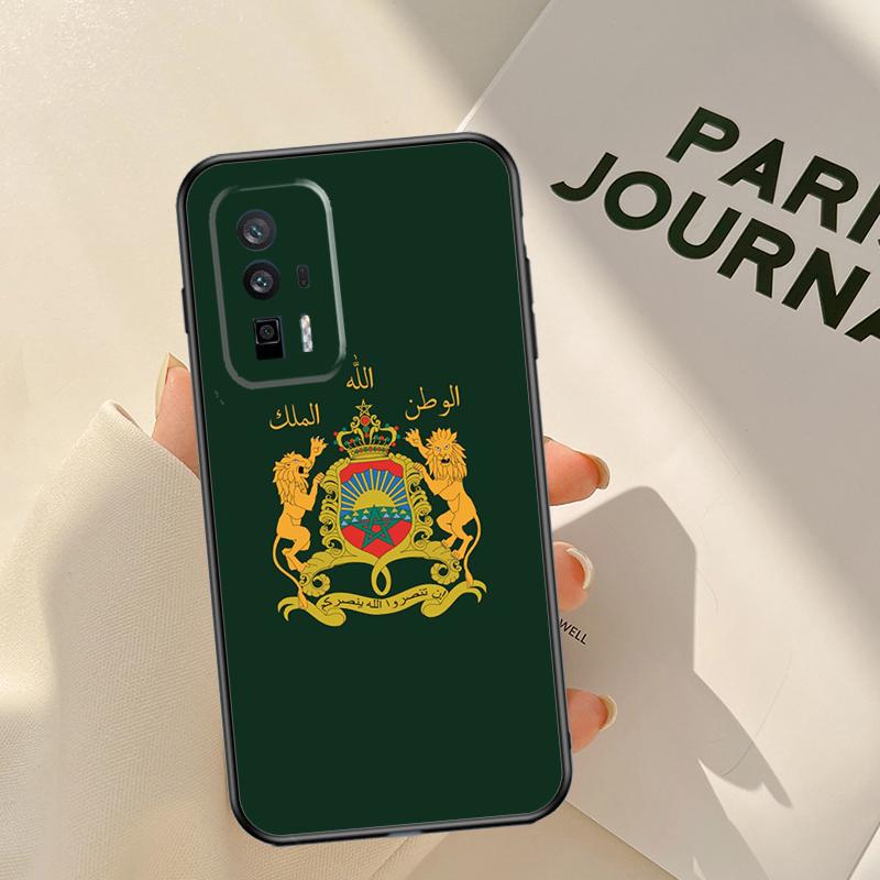 Morocco Flag Passport Case For Xiaomi 15T 14T 13T Pro 14 15 Ultra 17 Pro Max POCO F8 F7 F5 F6 X3 X5 X6 X7 Pro Coque