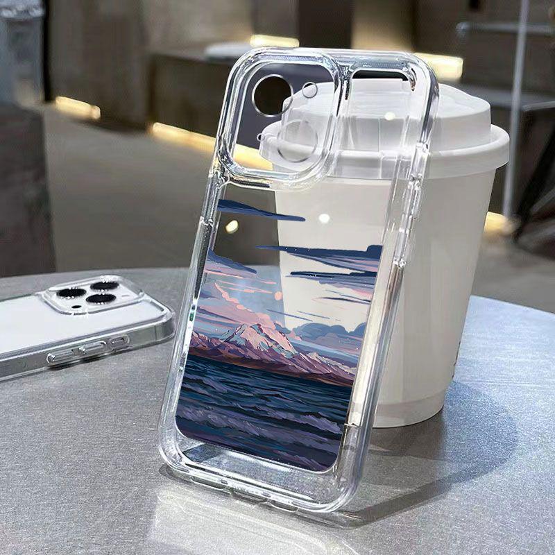 Подходит для чехла на мобильный телефон Apple 11 iPhone11/11/11promax морской снежный горный космический чехол ins ветер