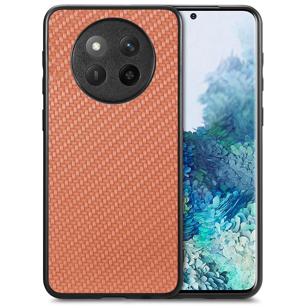 Для Honor Magic7 Lite 5G/X9c 5G/X60 Pro 5G Чехол Текстура углеродного волокна ПУ кожа+ПК+ТПУ Чехол для телефона