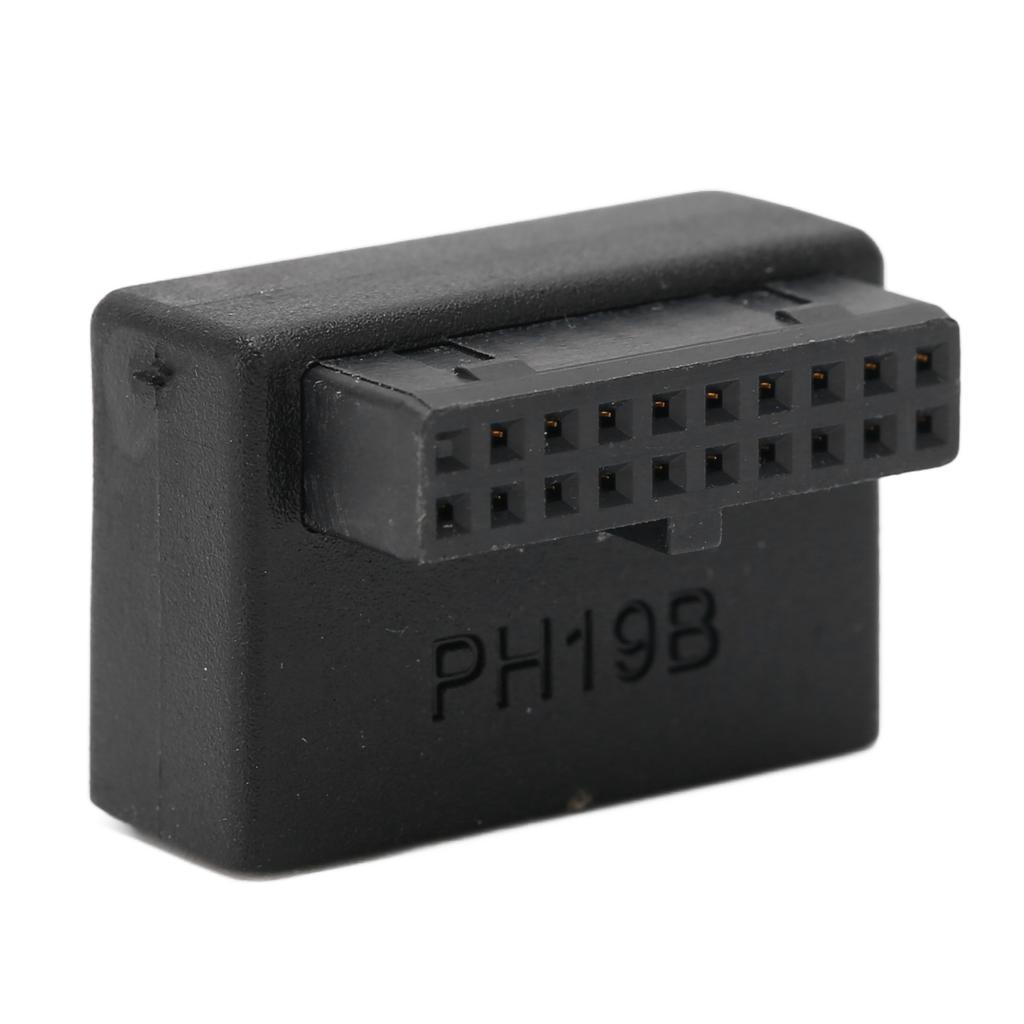 USB Front Panel Adapter Front Panel Socket 90 Degrees  Elbow USB3.0 19Pin To 20Pin Header Adapter for PC