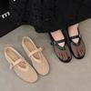 Fashion Woman Shoes 2024 New Summer Comfort and Elegant Sandals Woman Sexy Casual Round Toe Flat Mesh Woman Sandals Sandalias De Mujer