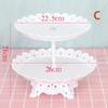 European Style Cake Stand Snack Rack Fruit Cupcake Tray Birthday Decorations