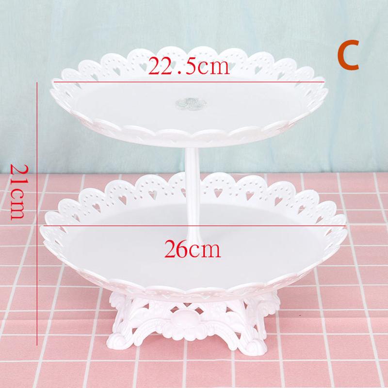 European Style Cake Stand Snack Rack Fruit Cupcake Tray Birthday Decorations