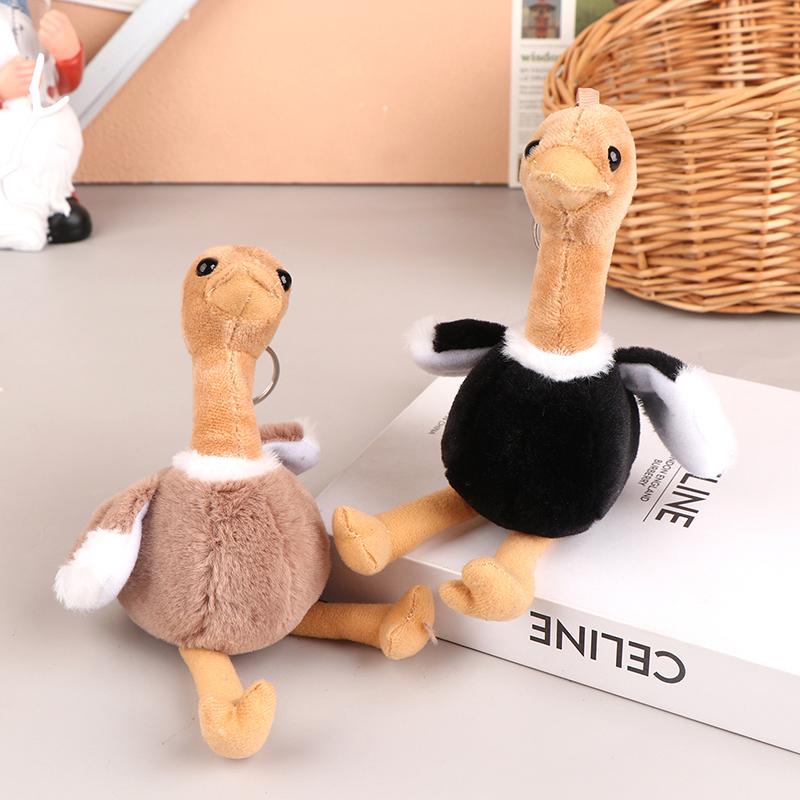 Милая плюшевая игрушка страус мультяшный кулон мягкая кукла брелок рюкзак автомобиль сумка Декор детский подарок