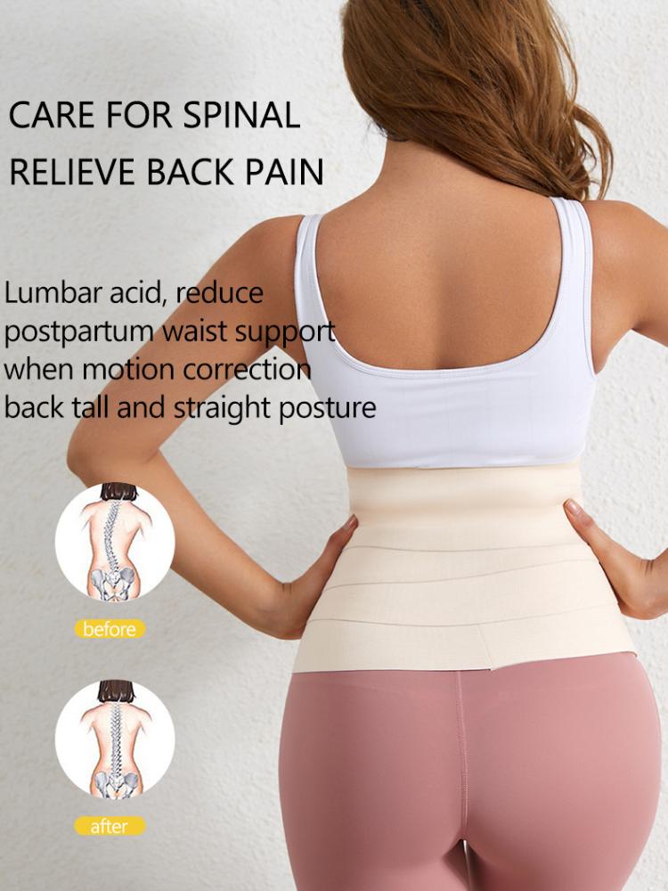 Обертывание вокруг Faja Waist Trainer Утягивающий пояс для упражнений Послеродовой пояс для утяжки талии Эластичный пояс для утягивания талии Женский пояс