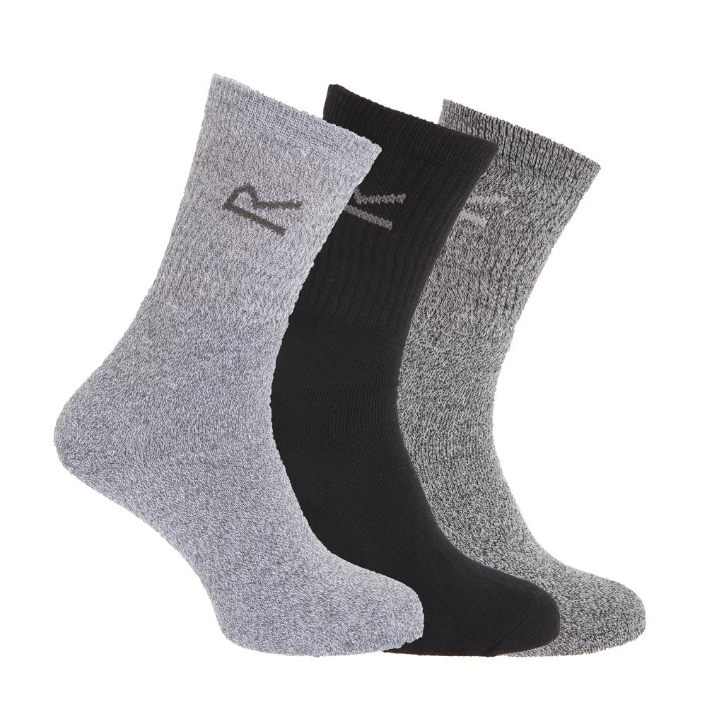 Regatta Great Outdoors Mens Cotton Rich Casual Socks (Pack Of 3)