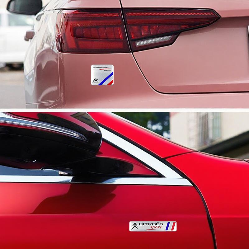 3D Aluminum Car Emblem Badge Rear Trunk Sticker For Citroen C2 C3 C4 C5 C6 C1 DS3 DS4 DS5 DS7 Xsara Berlingo Saxo Picasso alf123