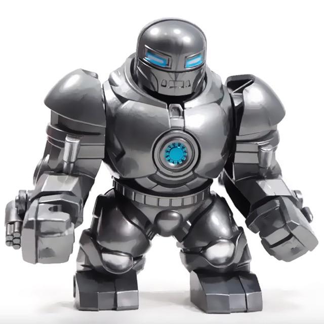 Супергерой Железный человек Военная машина Железный человек Толстый Тор Стэн Ли Мстители 4 Строительные блоки Игрушки