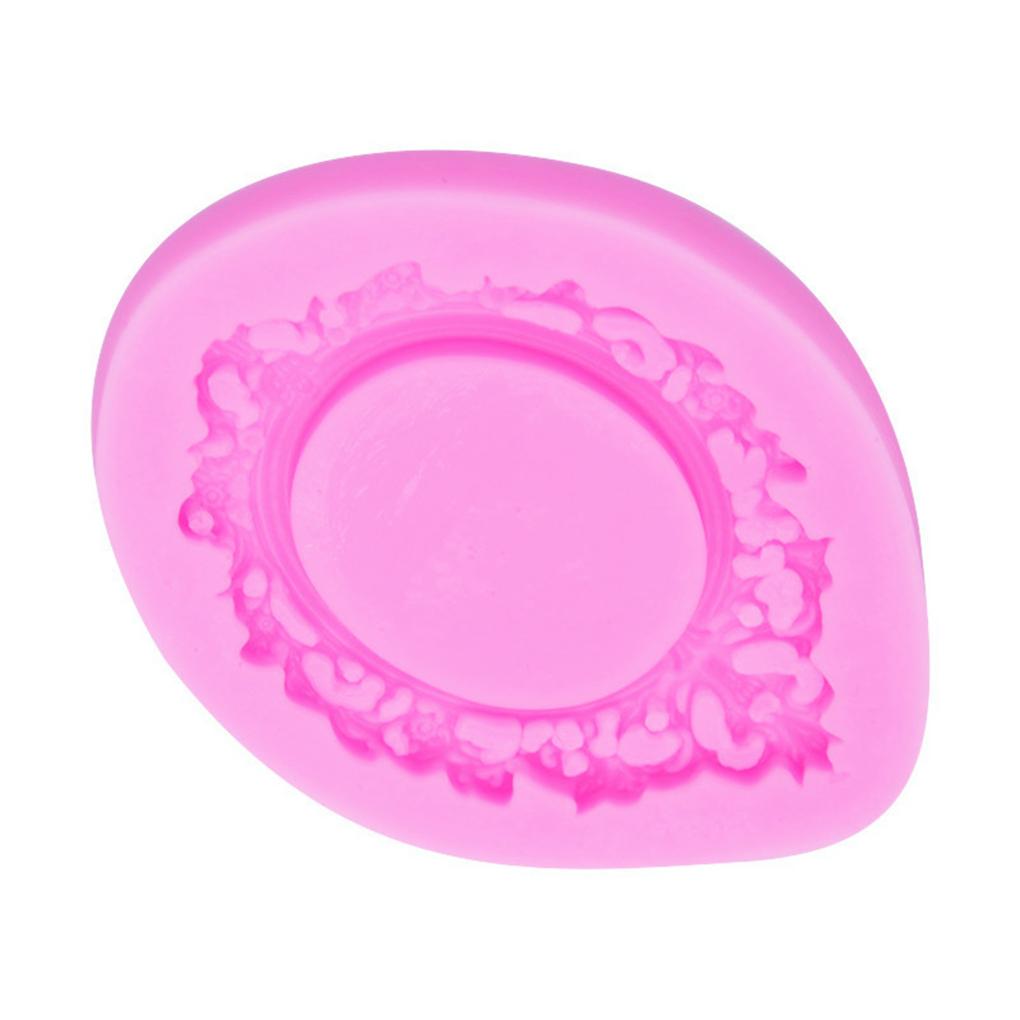 Форма для рамки с кружевным узором Инструменты для украшения из помадки Зеркальная форма для шоколада в европейском стиле Глиняная эпоксидная форма