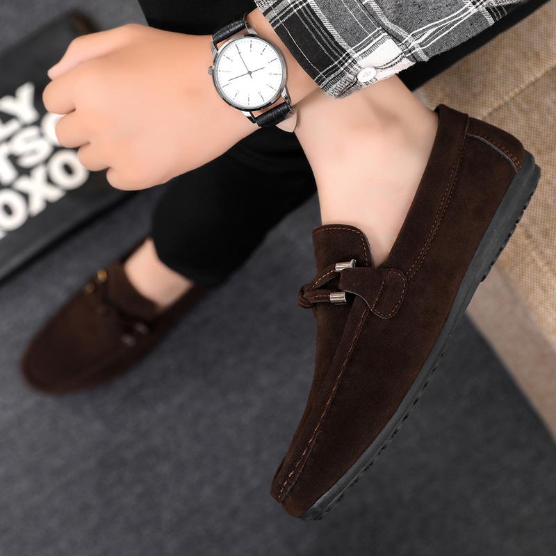 Spring and Summer Doudou Shoes Men's One-pedal Casual Breathable Lazy Foot Set Trend Versatile Work Cloth Shoes