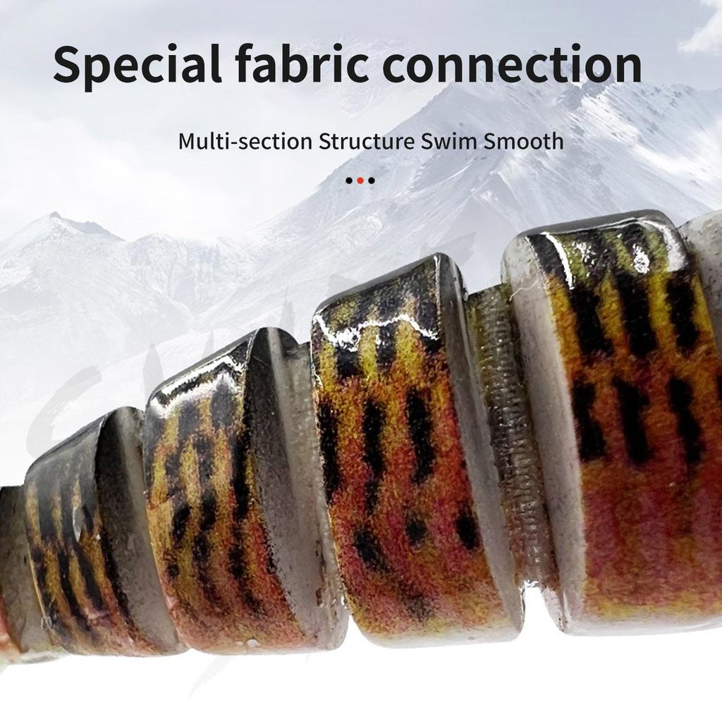 Fishing Baits Wobbler Muti-Section Jointed Casting Soft Lures Treble Hooks Hard Crankbait Sinking Tackle Pesca Swim Bait