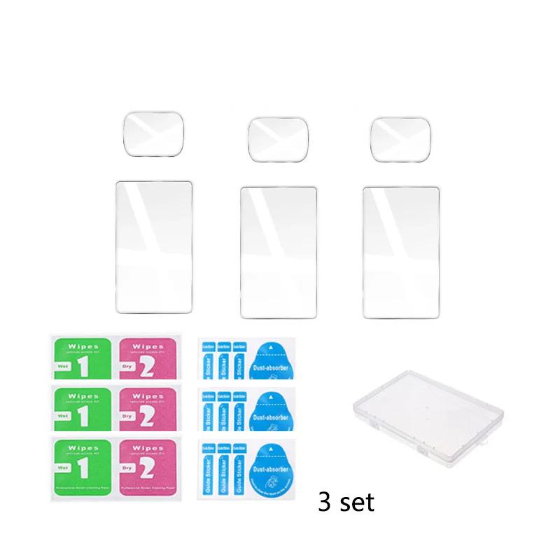 For DJI OSMO Pocket 3 Lens Tempered Glass+Screen Protector for DJI Pocket 3 Gimbal Camera 9H Anti-Scratch Protective Glass Film