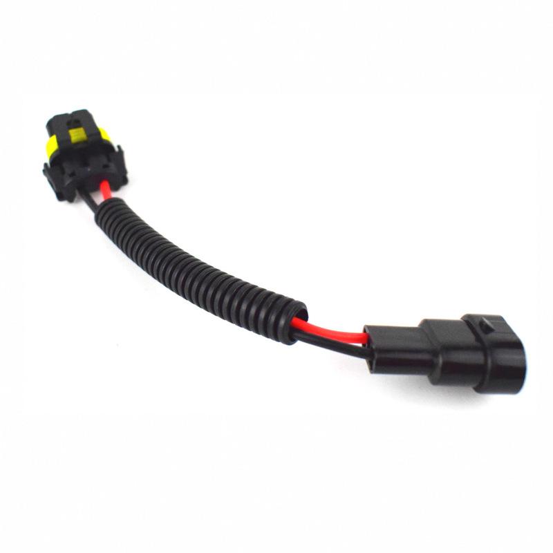 2Pcs H11 Male To HB3 9005 HB4 9006 Female Plug Connector Wiring Harness Car Headlight Fog Light Socket Adapter Cable