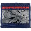 Superman Man Of Steel Comic Blanket