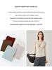 Women's Slim Fit Ribbed Wool Sweater - Round Neck, Thin and Soft Base Layer, Versatile and Close-Fitting Plush Top