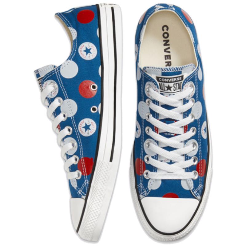 Converse Chuck Taylor All Star Patch Play Удобные Повседневные Водонепроницаемые Легкие Низкие Кеды из Канваса Унисекс Синие