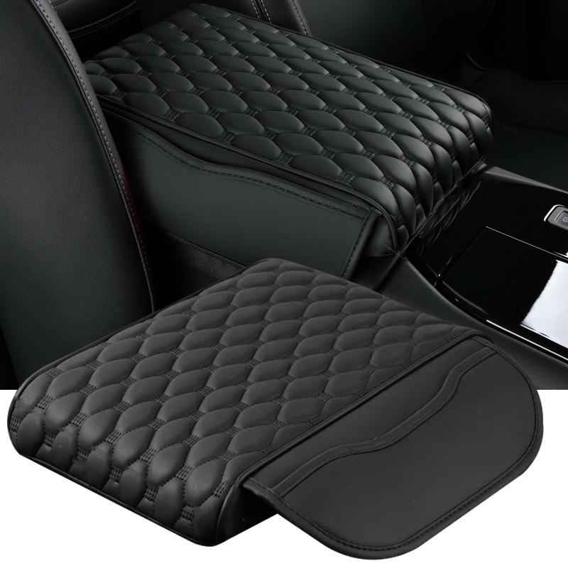 Кожаный универсальный чехол для подлокотника автомобиля, центральная консоль, защитная накладка на подлокотник, кожаный ящик для консоли автомобиля