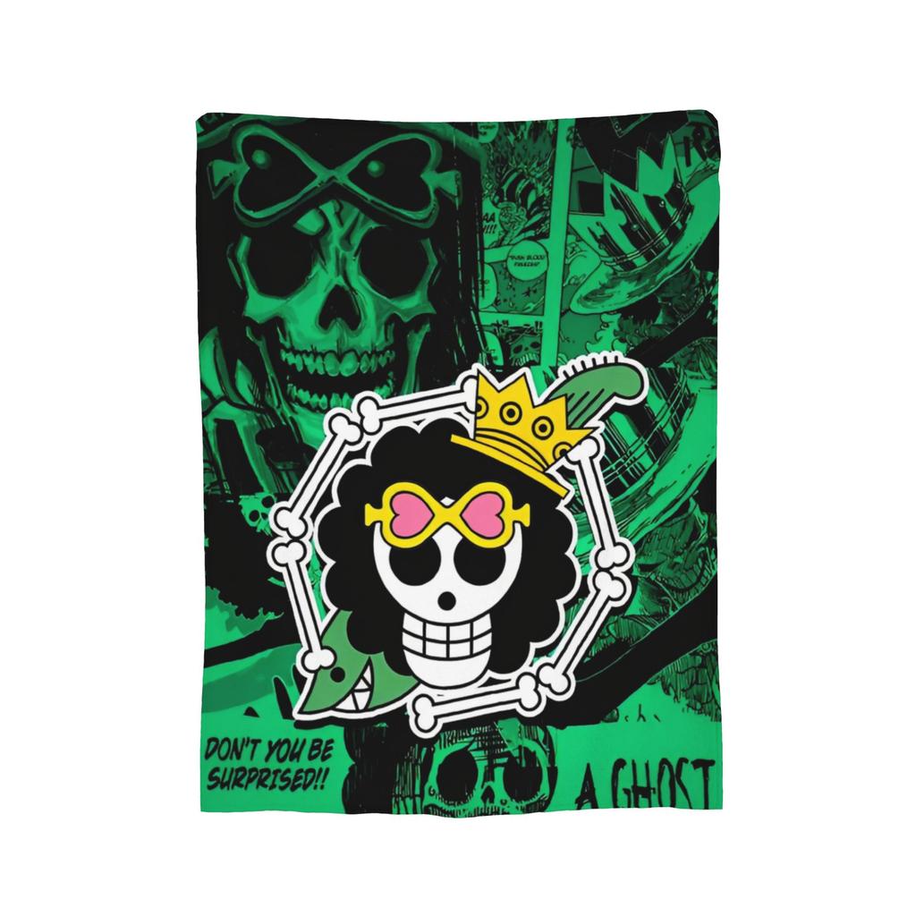 Luffy Anime Fleece Throw Blanket Luffy Zoro Sanji Blankets for Bed Car Super Soft Bedding Throws,