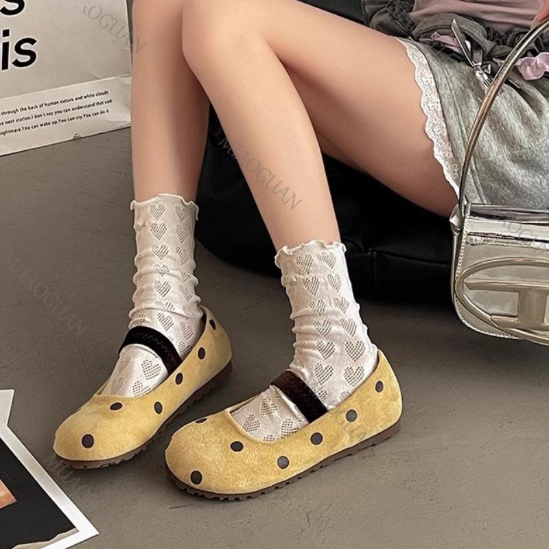 Модная весенняя обувь на плоской подошве, модные балетки с мягкой подошвой, женская элегантная обувь, ретро-тренд, легкая повседневная обувь слипоны, туфли Мэри Джейн