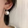 Серьги из стерлингового серебра 925 пробы для женщин Модные Простые Блестящие Шарики Серьги Украшения Предотвращение Аллергии Вечеринка Рождественские Аксессуары