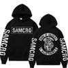 Sons of Anarchy SAMCRO Double Sided Logo Printed Women Unisex Hoodie 