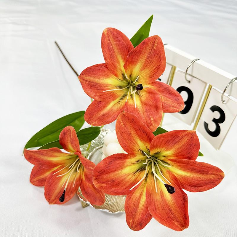 Silk Lily Flowers For Home Decoration Wedding Party Gift Photography Prop Party Supplies