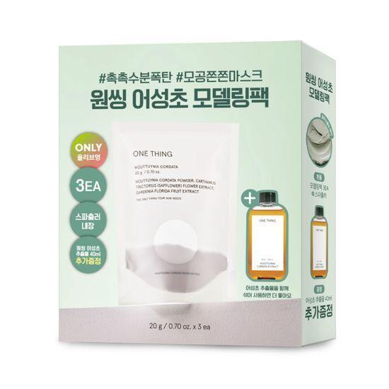 ONE THING Houttuynia Cordata Modeling Pack (3 Packs) (+ 40ml of Houttuynia Cordata Extract Provided)