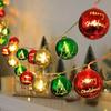 Christmas Decorative Lights String Christmas Balls Stars Garland Battery-operated Garland Xmas Tree New Year Home Decor