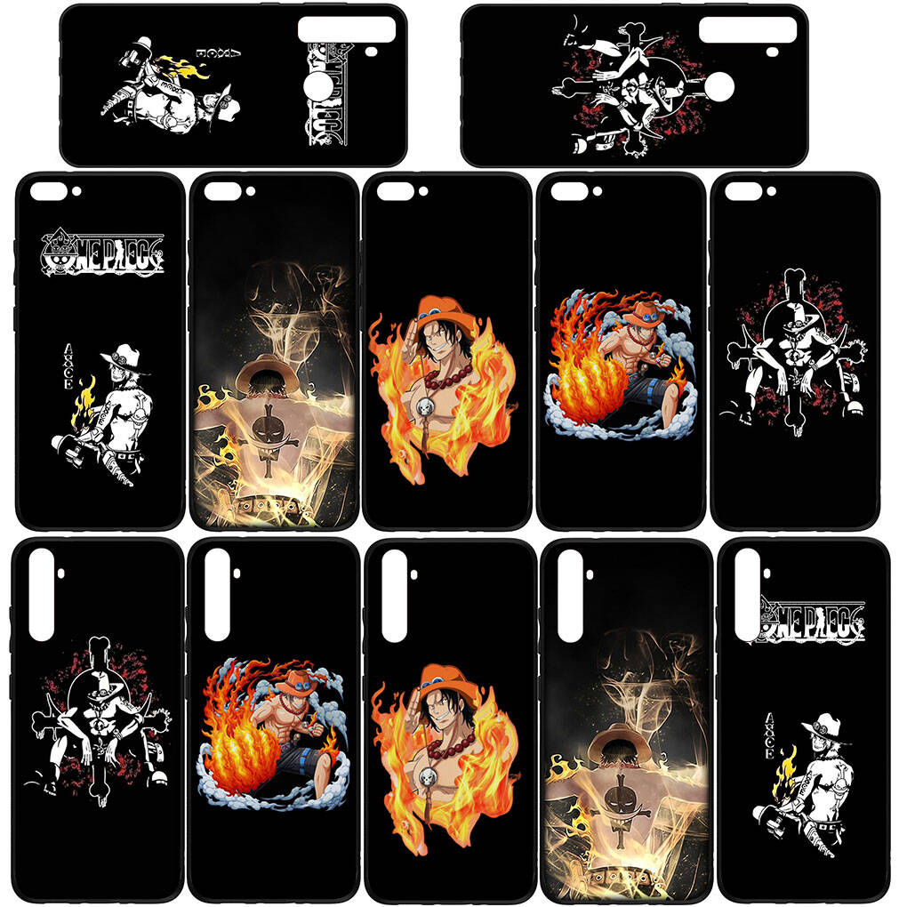 Phone Case for iPhone 17 15 16 Plus Redmi Note 14 12 11 13 Pro Max Huawei P30 P20 Lite OPPO A60 A40 A80 A38 A54 Portgas D Ace Cute One Pieces Cover