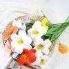 Искусственные тюльпаны с мягким ощущением, реалистичные разноцветные искусственные цветы тюльпанов для декора дома и вечеринок