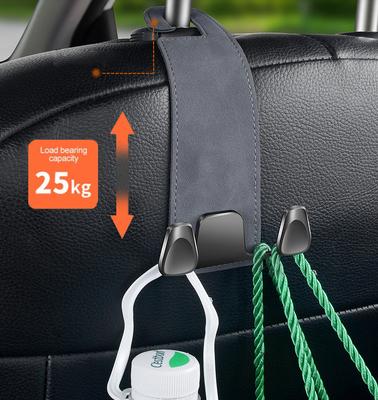Крючок для подголовника автомобильного сиденья, универсальный скрытый автомобильный крючок, замшевые металлические крючки для подвешивания, вешалка для спинки внутреннего сиденья, крючок, аксессуары