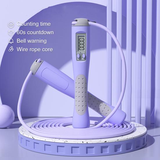 Регулируемая противоскользящая скакалка из ПВХ, портативная умная тренировочная скакалка для ежедневного использования