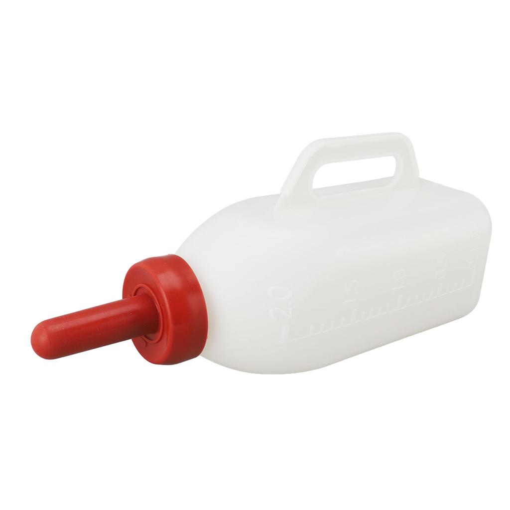 Бутылочка для кормления телят 2 л, утолщенная, герметичная, силиконовая соска, принадлежности для кормления телят, с ручкой, для фермы, пастбища