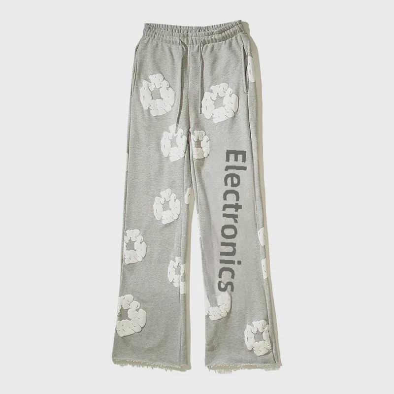 Расклешенные широкие спортивные штаны в стиле хип-хоп с принтом 3D Kapok унисекс