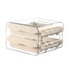 1PC Household Refrigerator Drawer Style Egg Box Food Grade Preservation Box Plastic Kitchen Egg Double-Layer Storage Box Tea Pet