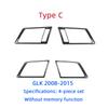 For Mercedes Benz GLK X204 2008-2015 Car Door Trim Inner Door Bowl Handle Cover Patch Seat Adjustment Button Sticker Accessories